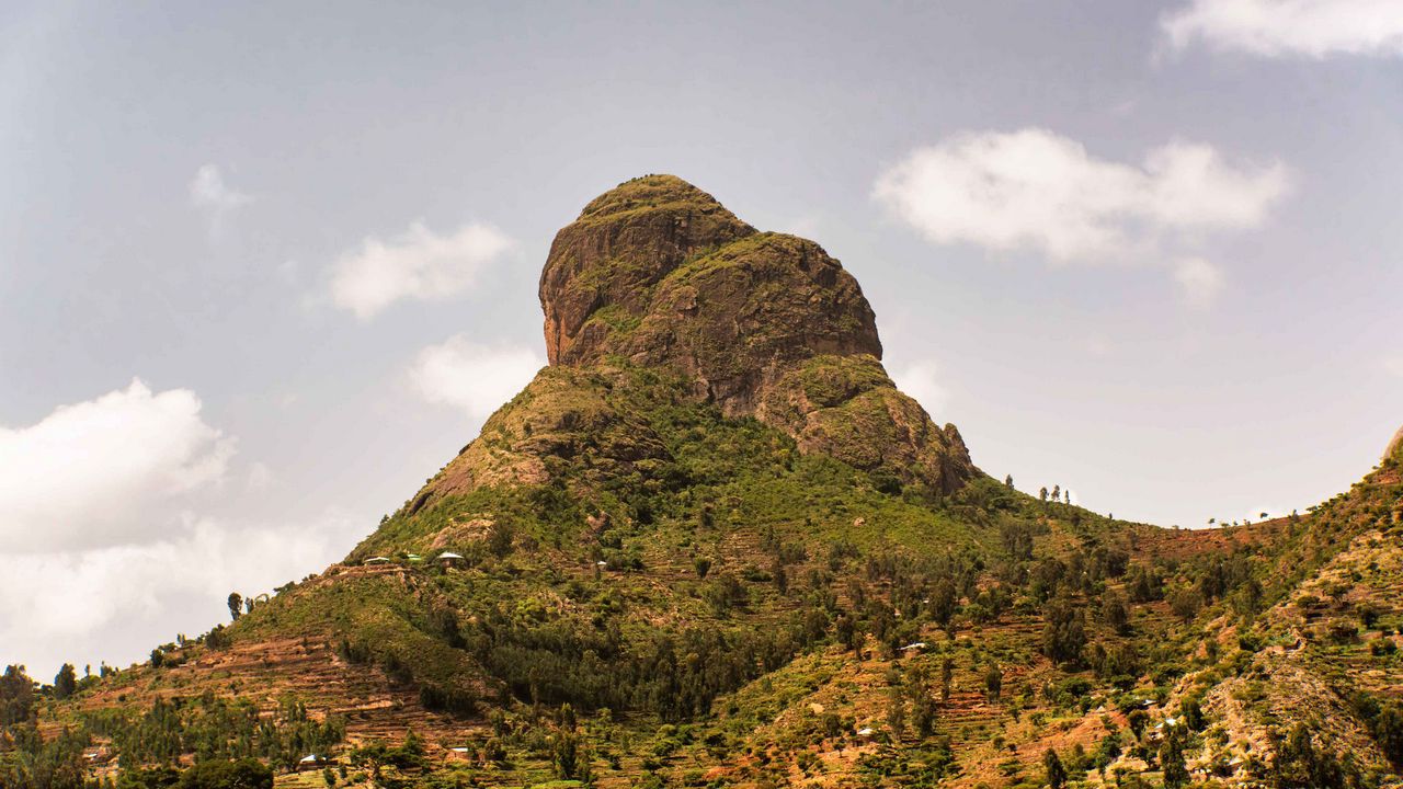 Wallpaper mountain, clouds, nature, landscape