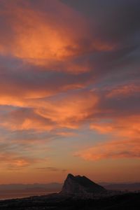 Preview wallpaper mountain, dusk, sunset, dark, nature