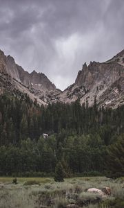 Preview wallpaper mountain, foot, trees, nature, landscape