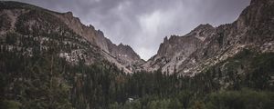 Preview wallpaper mountain, foot, trees, nature, landscape