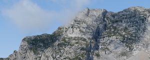 Preview wallpaper mountain, foothills, clouds, nature