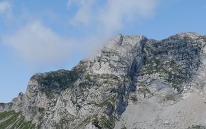 Preview wallpaper mountain, foothills, clouds, nature