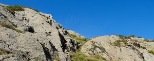 Preview wallpaper mountain, grass, landscape, nature, slope