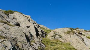 Preview wallpaper mountain, grass, landscape, nature, slope