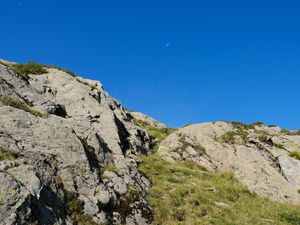 Preview wallpaper mountain, grass, landscape, nature, slope