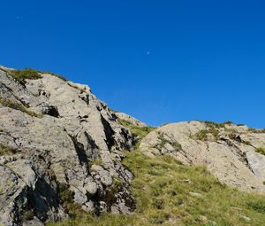 Preview wallpaper mountain, grass, landscape, nature, slope