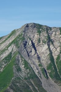 Preview wallpaper mountain, grass, rock, relief, slope