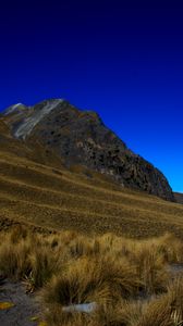 Preview wallpaper mountain, grass, sky, mexico