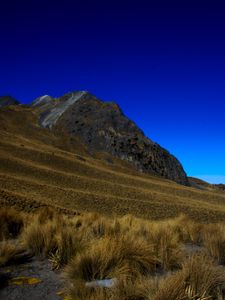 Preview wallpaper mountain, grass, sky, mexico