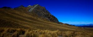 Preview wallpaper mountain, grass, sky, mexico