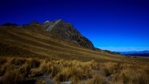 Preview wallpaper mountain, grass, sky, mexico