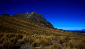 Preview wallpaper mountain, grass, sky, mexico