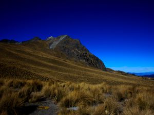 Preview wallpaper mountain, grass, sky, mexico