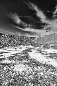 Preview wallpaper mountain, hill, field, clouds, bw