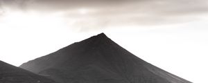 Preview wallpaper mountain, hill, peak, landscape, gray, moody