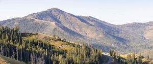 Preview wallpaper mountain, hills, slopes, nature, trees