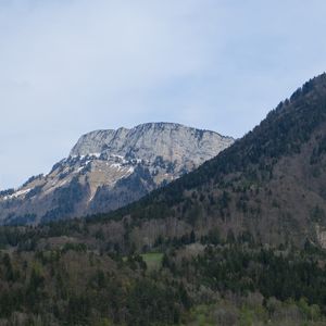 Preview wallpaper mountain, hills, trees, landscape
