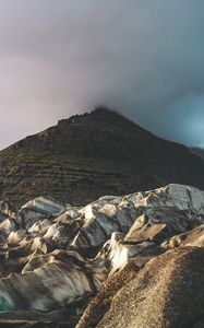 Preview wallpaper mountain, ice, glacier, peak, landscape, iceland