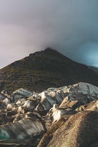 Preview wallpaper mountain, ice, glacier, peak, landscape, iceland