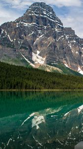 Preview wallpaper mountain, lake, forest, landscape, nature