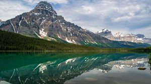Preview wallpaper mountain, lake, forest, landscape, nature