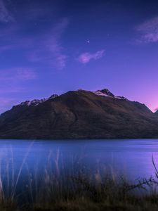 Preview wallpaper mountain, lake, lake wakatipu, new zealand