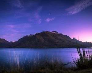 Preview wallpaper mountain, lake, lake wakatipu, new zealand