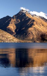 Preview wallpaper mountain, lake, landscape, slope