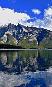 Preview wallpaper mountain, lake, reflection