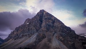 Preview wallpaper mountain, lake, reflection, peak, entering