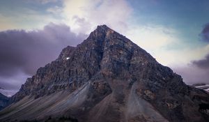 Preview wallpaper mountain, lake, reflection, peak, entering