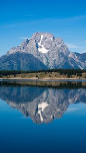 Preview wallpaper mountain, lake, reflection, water, nature