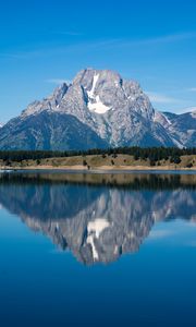 Preview wallpaper mountain, lake, reflection, water, nature
