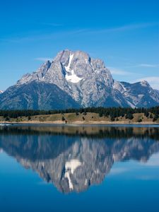 Preview wallpaper mountain, lake, reflection, water, nature