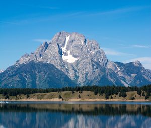 Preview wallpaper mountain, lake, reflection, water, nature