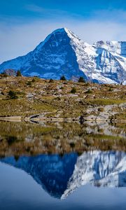 Preview wallpaper mountain, lake, reflection, valley