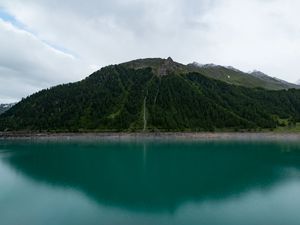 Preview wallpaper mountain, lake, sky