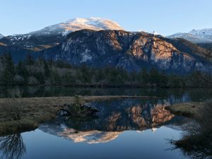 Preview wallpaper mountain, lake, water, reflection, nature, landscape