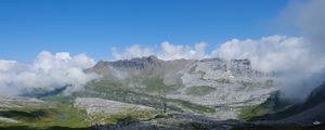 Preview wallpaper mountain, landform, clouds, landscape, nature