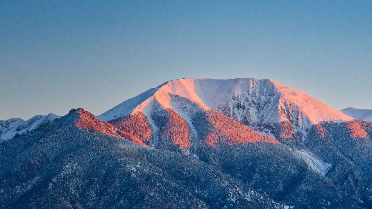 Wallpaper mountain, landform, landscape, dusk, nature