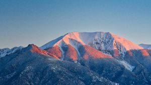 Preview wallpaper mountain, landform, landscape, dusk, nature