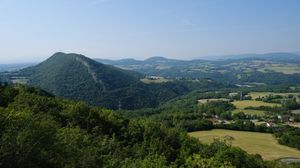 Preview wallpaper mountain, landscape, trees, nature
