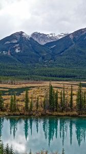 Preview wallpaper mountain, mountain landscape, lake