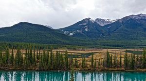 Preview wallpaper mountain, mountain landscape, lake