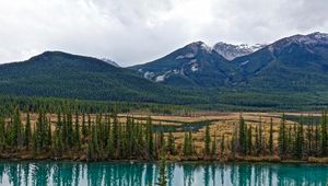 Preview wallpaper mountain, mountain landscape, lake