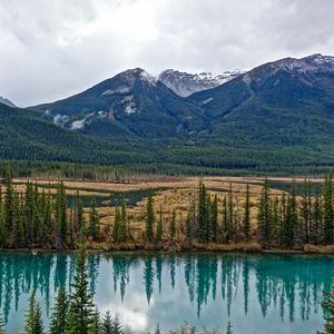 Preview wallpaper mountain, mountain landscape, lake