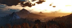 Preview wallpaper mountain, mountain landscape, sky, clouds
