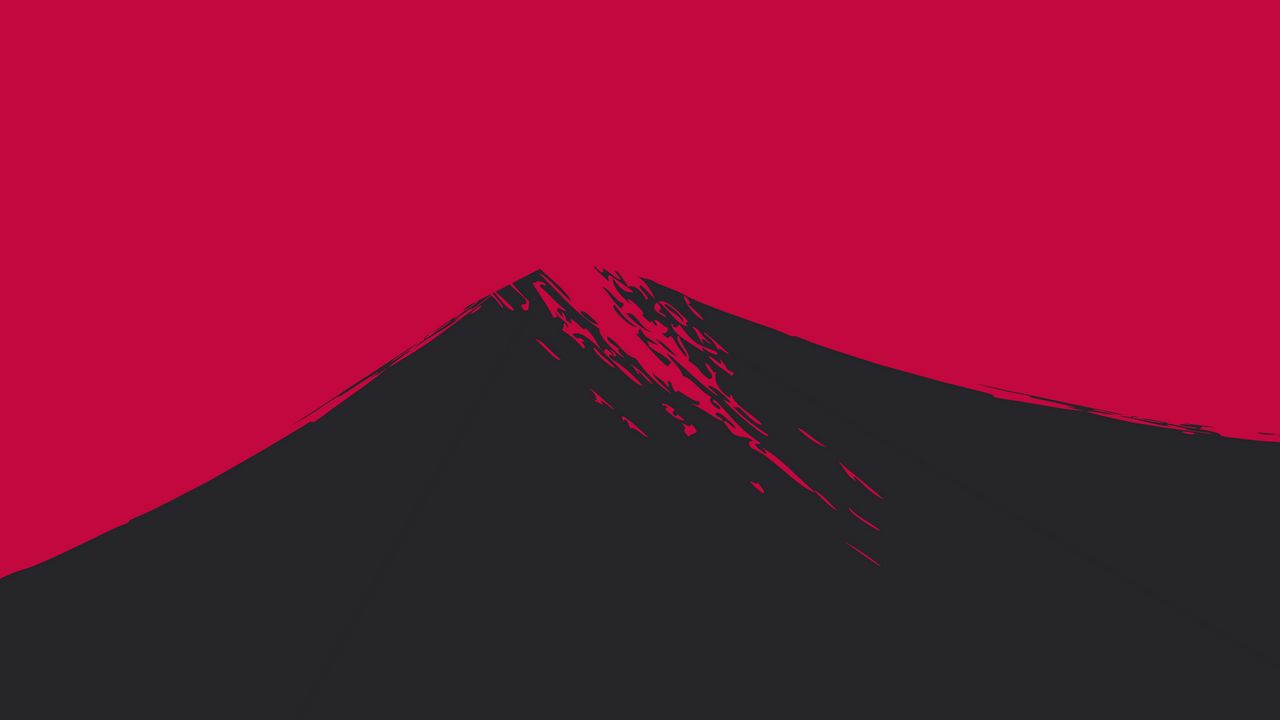 Wallpaper mountain, peak, art, minimalism