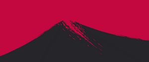 Preview wallpaper mountain, peak, art, minimalism