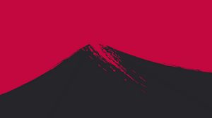 Preview wallpaper mountain, peak, art, minimalism